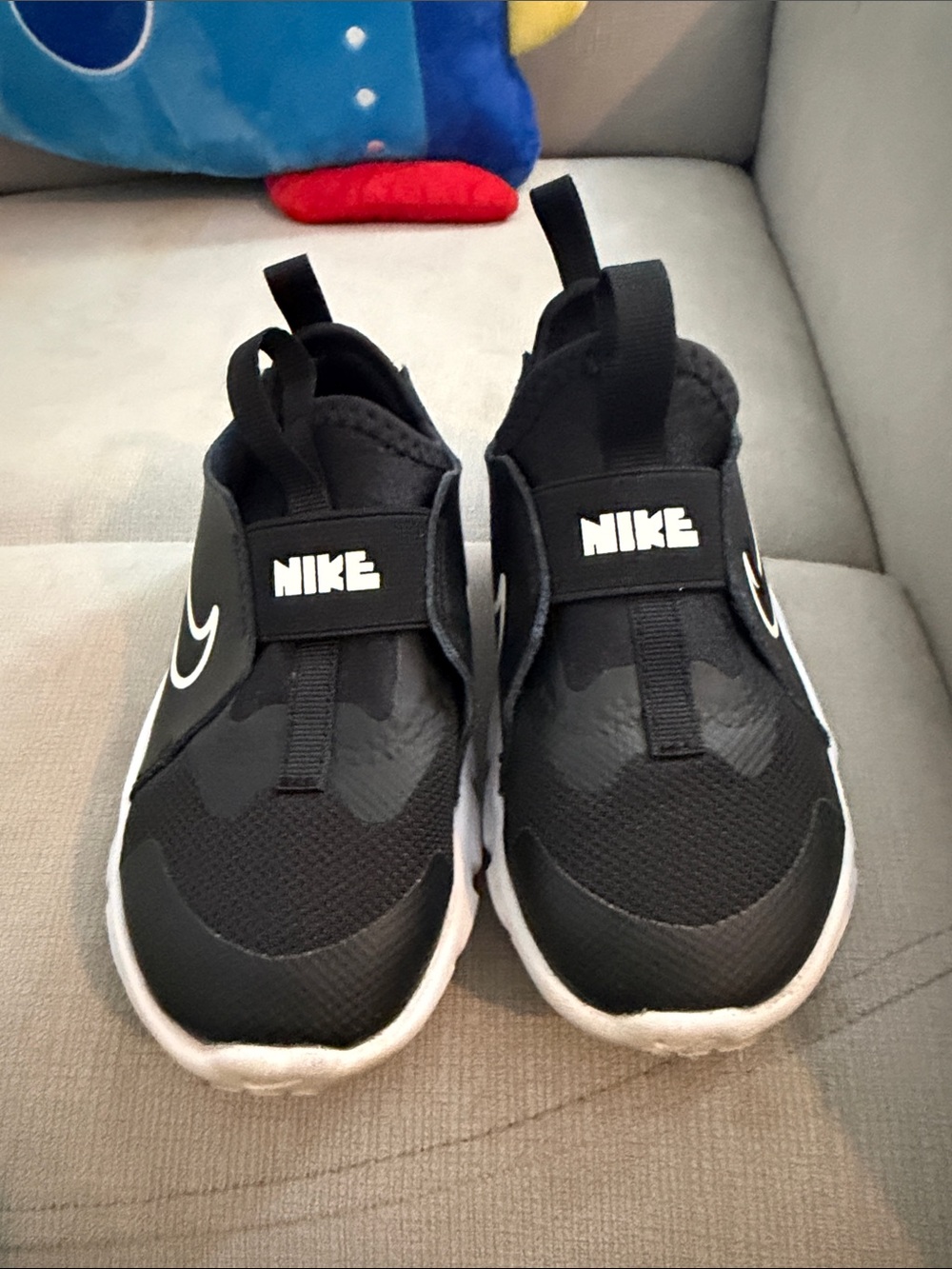 Nike Kids Black and White Slip-On Sneakers